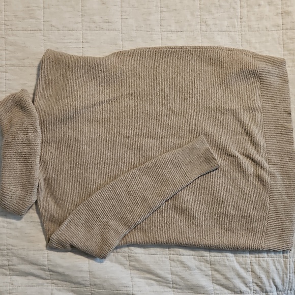 LOFT Beige Cowl Neck Sweater - Picture 2 of 6
